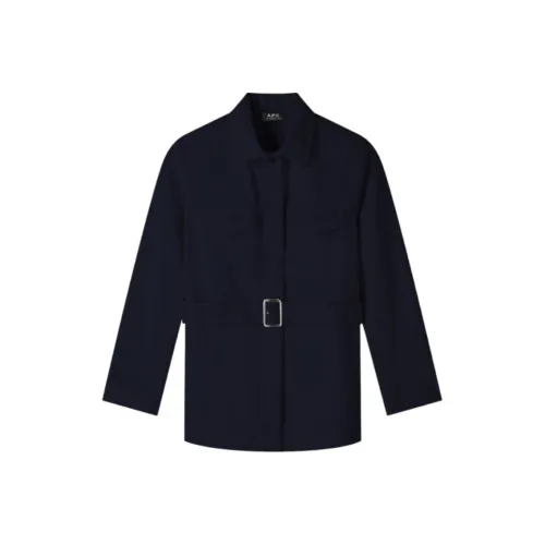 A.P.C SS24 Куртки Пальто Женские Темно-синий