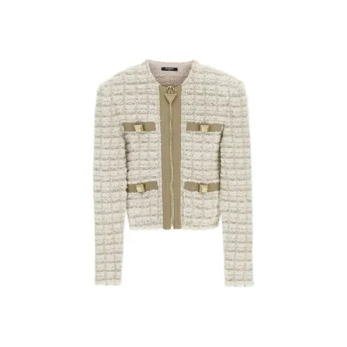 BALMAIN Хаки Женские Куртки