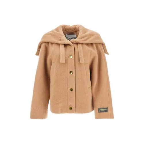 GANNI Куртки и Пальто Женские Хаки