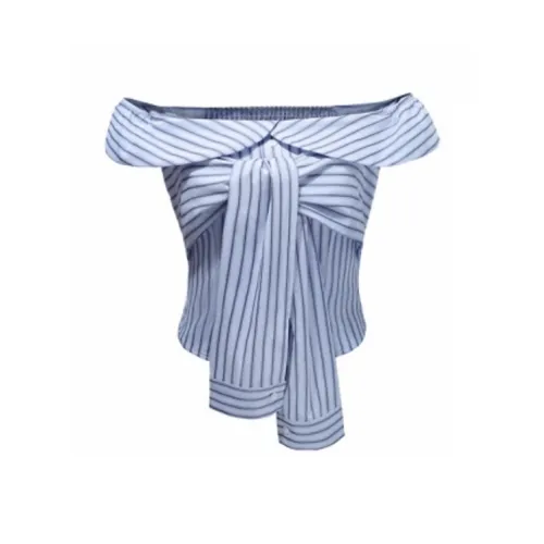 YAUH Без бретелек Топ Женский Синий