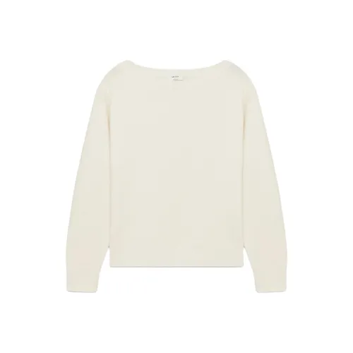 ARITZIA Cashmere Relaxed Boatneck Sweater Cashmere Sweater Women's Whisper White
