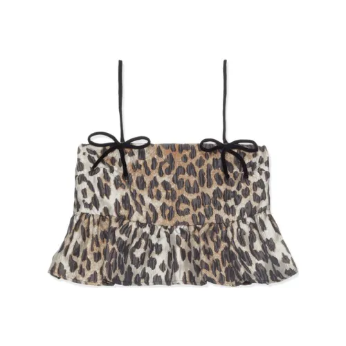 GANNI Коричневые Женские Камисоли