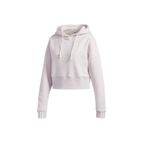 Adidas Originals Cropped Hoodie Толстовка Женская Светло-фиолетовая