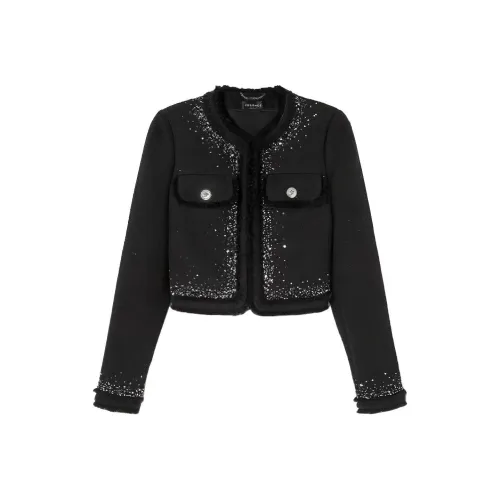 VERSACE Куртки и Пальто Женские Черные