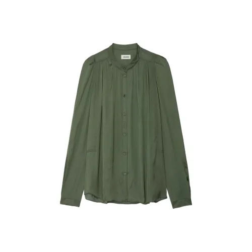 Zadig Voltaire Рубашка Женская Зеленая