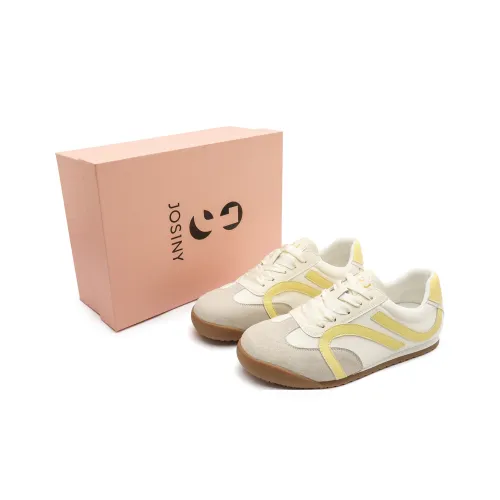 JOSINY Амортизирующий Противоскользящий Износостойкий Дышащий и Легкий Низкий Топ Повседневная Обувь Женская Экрю