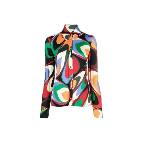 EMILIO PUCCI Апельсиновые Женские Рубашки