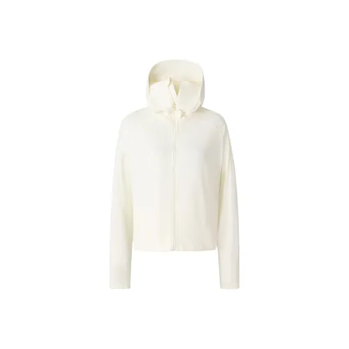 Adidas KNIT UPF Куртка Куртки Пальто Женские Айвори Белый