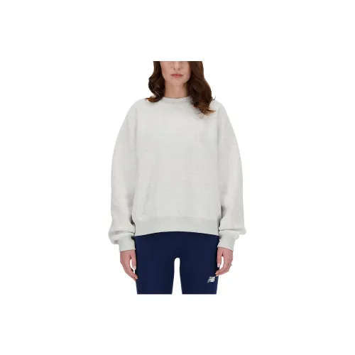 New Balance Sport Essentials Флис CREW SWEATSHIRT Женские Белые