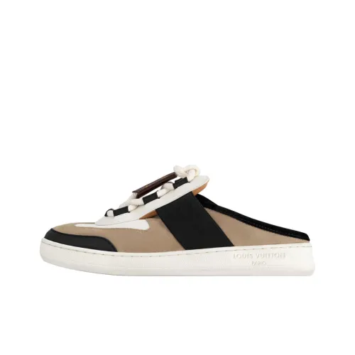 LOUIS VUITTON Lous Домашние тапочки Женские Бежевый Черный