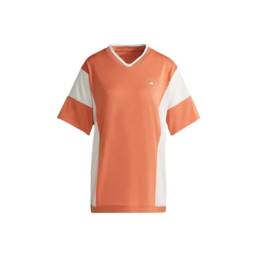 Adidas T-Shirt Женская Оранжевый Белый