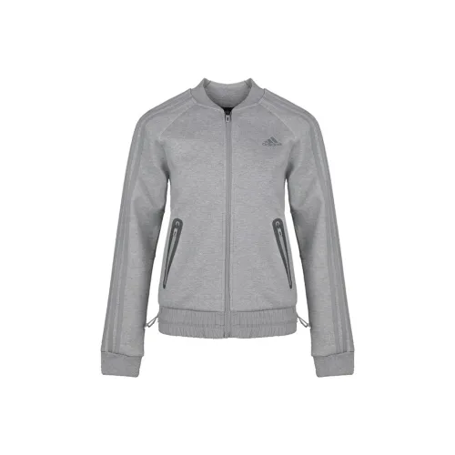 Adidas Bomber KN Бренд Куртки Пальто Женские Серый