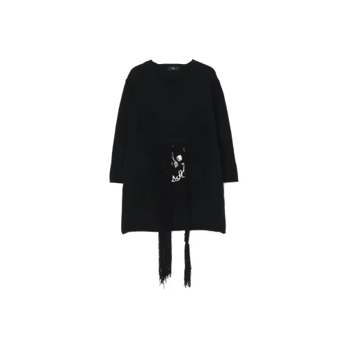 Yohji Yamamoto Черный Женский Трикотаж