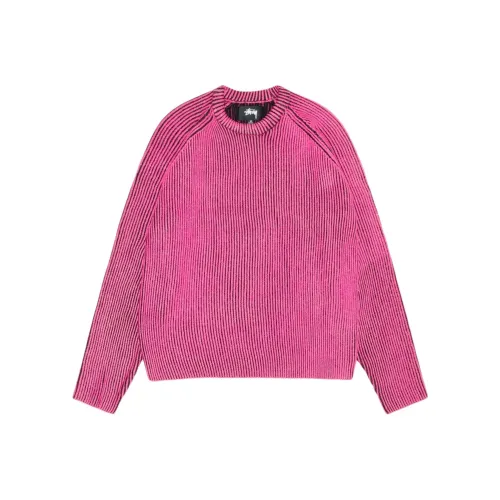 Stussy SS24 Контрастный Рيب Свитер Трикотаж Женский