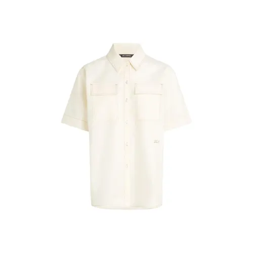 KARL LAGERFELD SS25 Рубашка Женская Светлый Бежевый