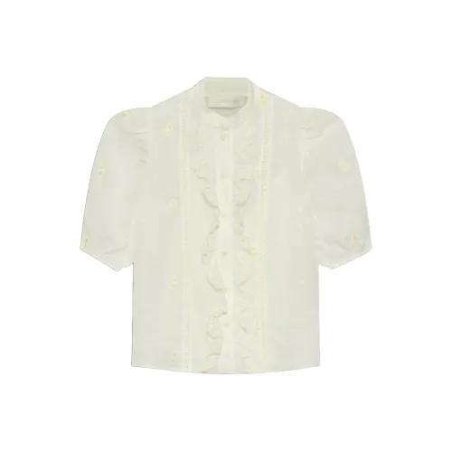 Zimmermann FW24 Рубашка Женская Белая