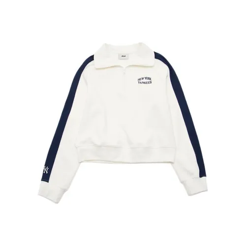 Mlb Base Logo SS24 New York Yankees Толстовка Женская Айвори