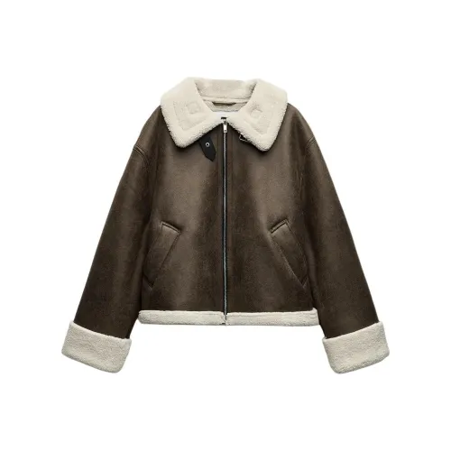 ZARA Khaki Женские Куртки