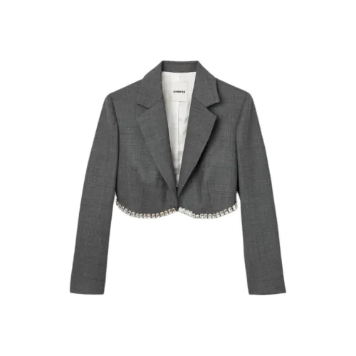 Sandro Куртки и Пальто Женские Черные