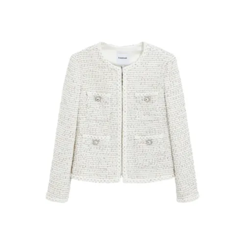 BEBE Куртки Пальто Женские Белые Многоцветные