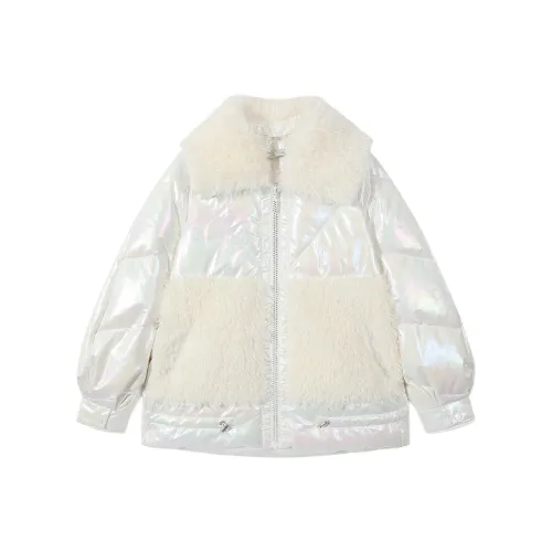 EICHITOO Пуховик Женские Отбеленный Узор