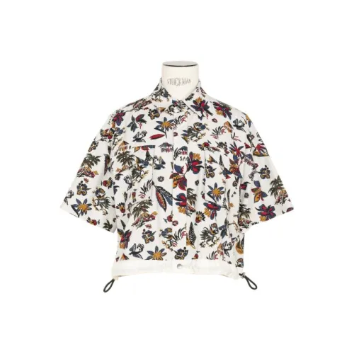 sacai SS25 Слоновая кость Женские Рубашки