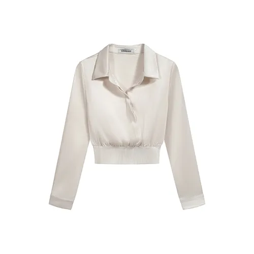 PAIN OR PLEASURE Весенне-летняя рубашка женская цвет экрю