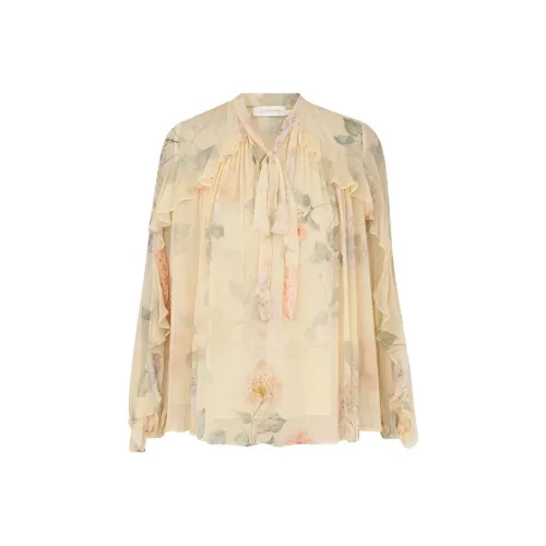 Zimmermann SS25 Рубашка Женская Бежевая