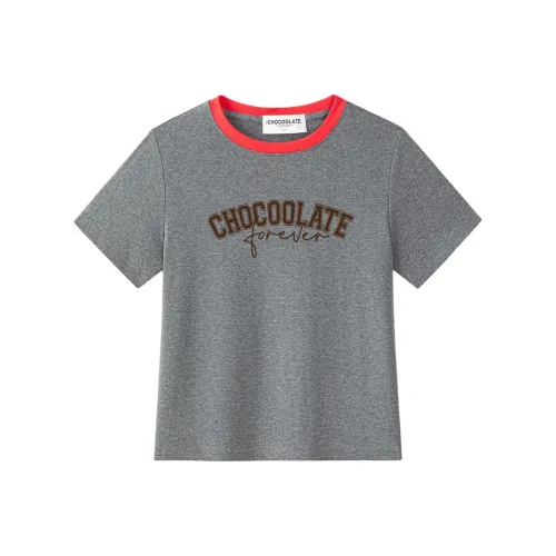 CHOCOOLATE Серый Женские T-рубашки