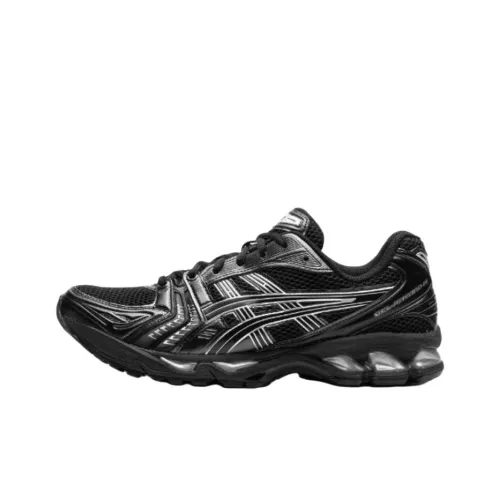 Asics Gel Kayano 14 Low Топ Беговые кроссовки Женские Черный Белый