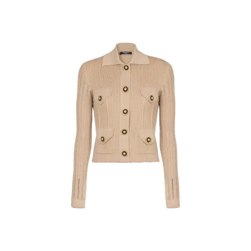 BALMAIN FW24 Трикотаж Женский Бежевый