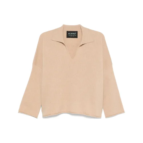 Alanui Поло Женское Верблюжий Коричневый