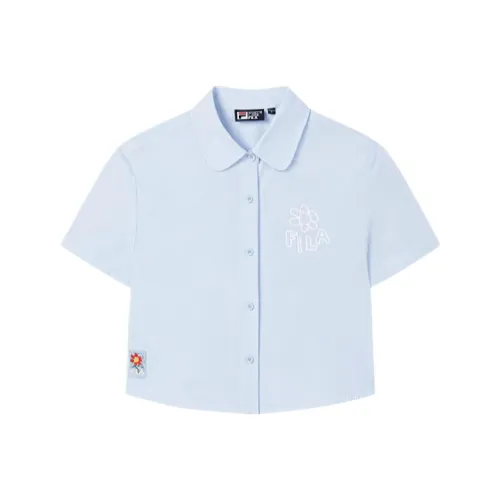 FILA x Tim Lahan Рубашка Женская Синяя