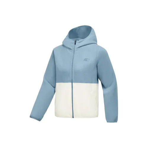 Skechers Basic Sports Series Куртки и пальто Женские Туманно-серый Синий