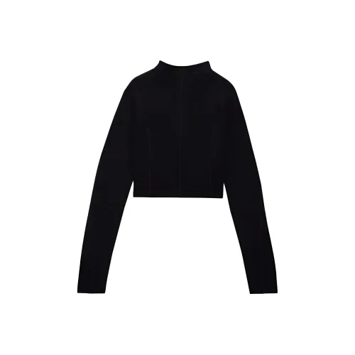 Nike x Off Белый FW23 Толстовка Азиатская версия Женские Черный