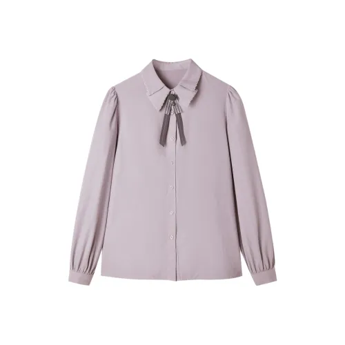 Pit Серо-фиолетовые Женские Рубашки