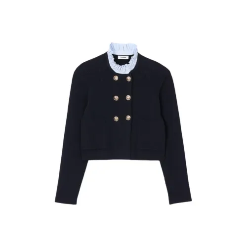 Sandro Трикотаж Женский Темно-синий