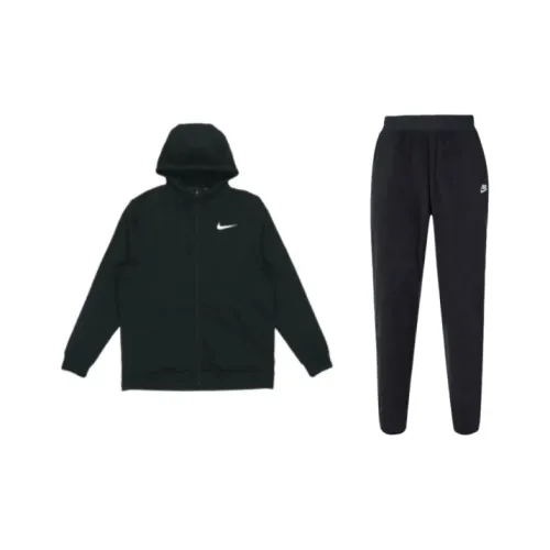 nike Mnk Dry Толстовка Fzflc Повседневная спортивная одежда Унисекс Черный