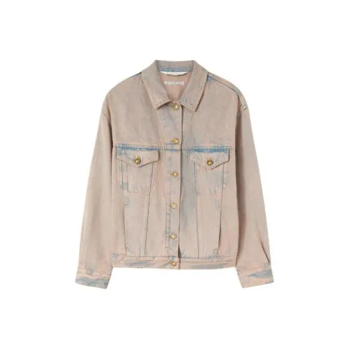 PALM ANGELS Куртки Пальто Женские Бежевый