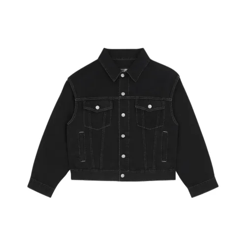 MM6 Maison Margiela совместный бренд Деним Куртка Куртки Пальто Женские Черный