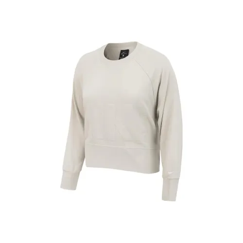 Nike Топ Versa Толстовка Женская Охра Песочный Белый