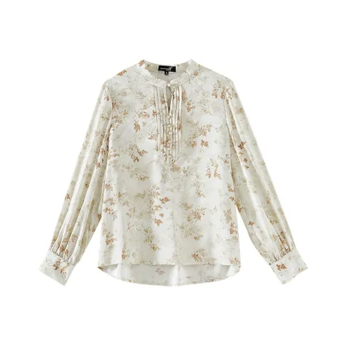 OUNIXUE Шифон Рубашка Женская Многоцветная