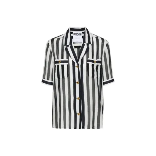 MOSCHINO Рубашка Женская Черно-Белая