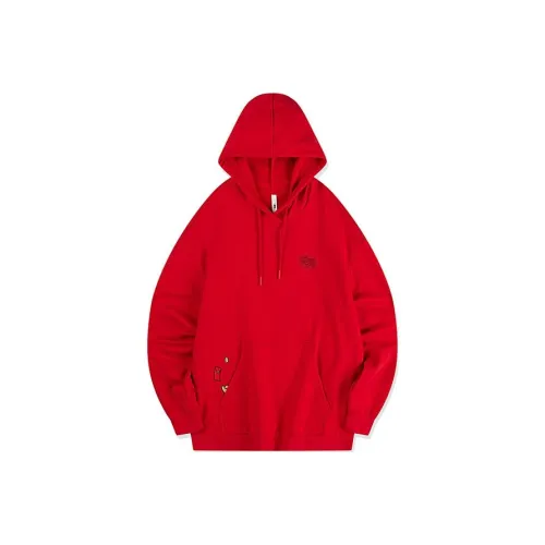 QIAODAN Толстовка Женская Карпово-красный