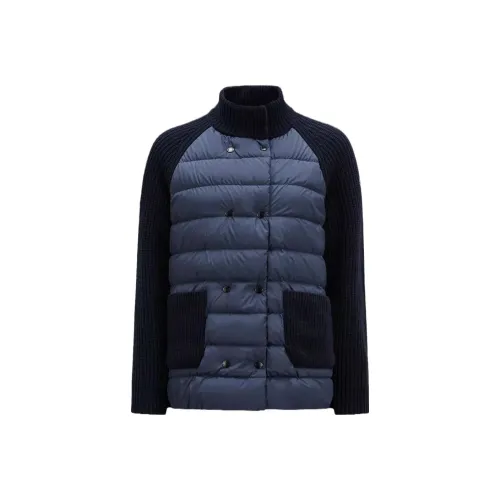 Moncler Темно-синие Женские Пуховики