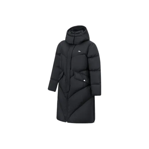 LINING Sports Life Collection Женские пуховые куртки черного цвета