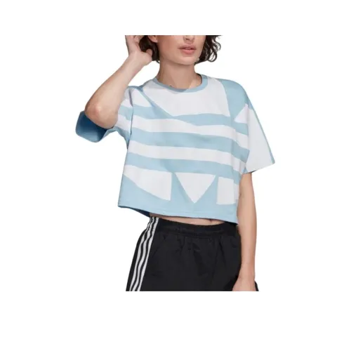 Adidas Originals Большой T Рубашка Женская Небесно-голубая