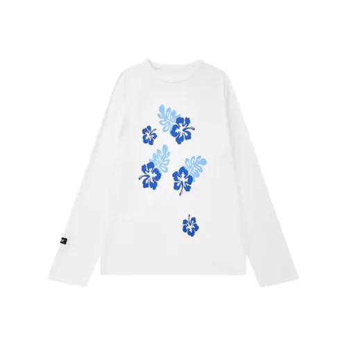 SYEEE WITH U Реглан рукав T-рубашка Женская Белая