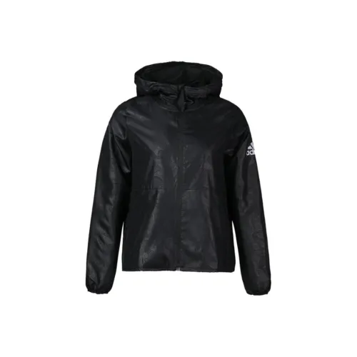 Adidas WB AOP LOGO Куртки и Пальто Женские Черные