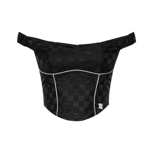 Misbhv Без бретелей Топ Женский Черный